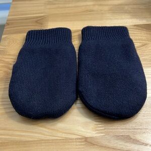 PRIMARY KNIT TEDDY FLEECED LINED GLOVES. SIZE 6-12. Navy